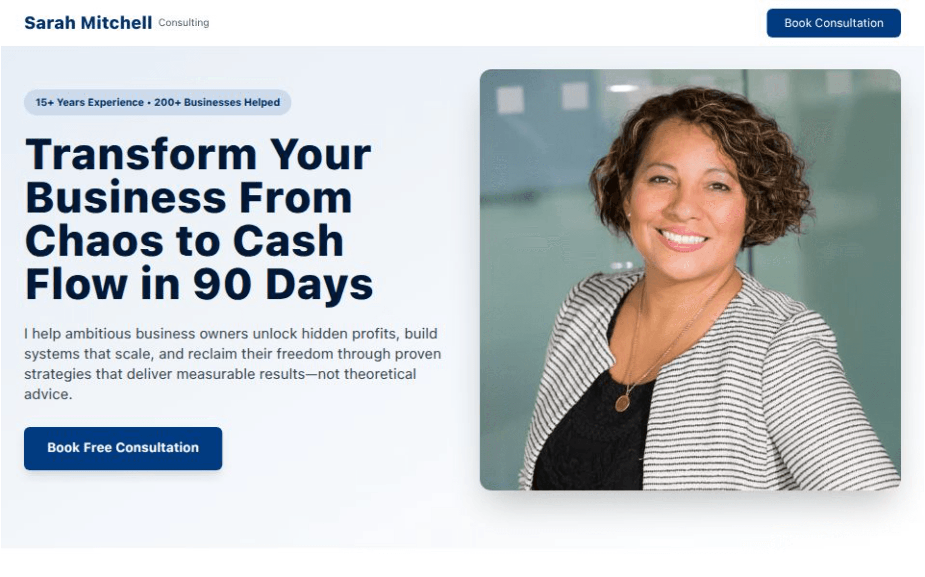 Sarah Mitchell Consulting Website